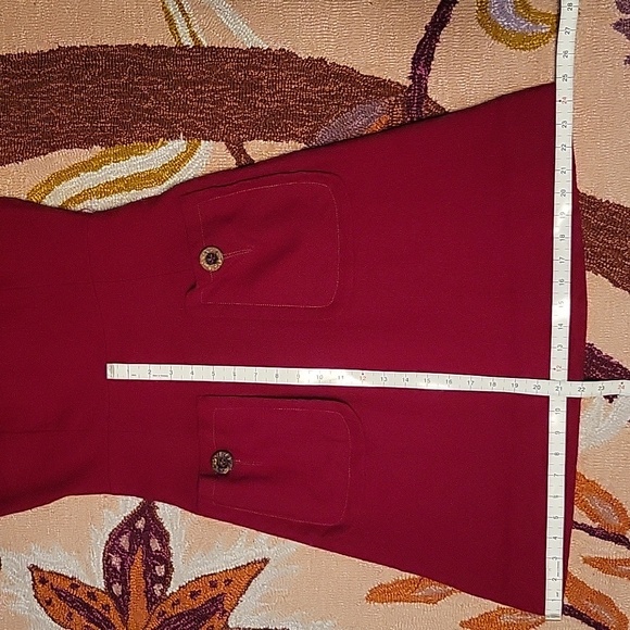 Vintage Red Pocket Dress - Picture 12 of 14